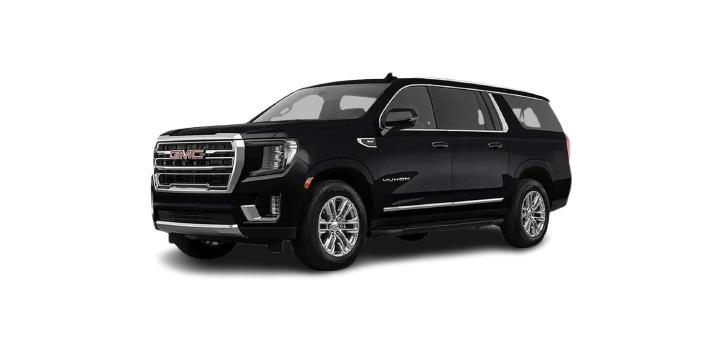 Black 2022 GMC Yukon XL SUV from Summit Premier Limo’s luxury fleet, ideal for group travel in NJ.