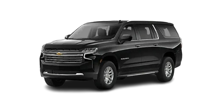 2023 Chevrolet Suburban SUV used for group transportation and luxury airport rides in Summit, NJ.
